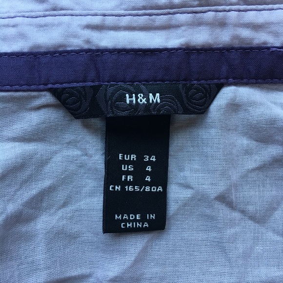 Hm tie dye gradient rainbow purple white shirt - Picture 4 of 7